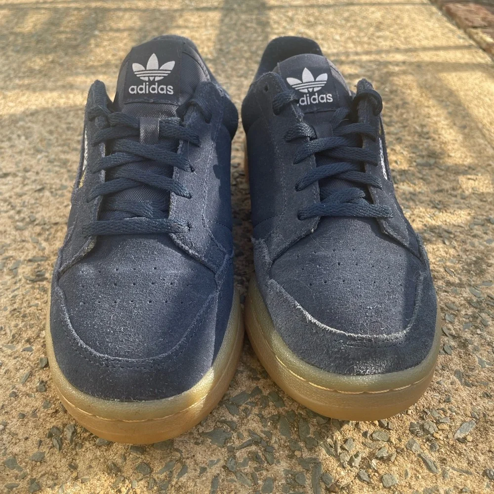 Women’s Adidas Navy Blue Continental 80 Suede Sneakers - Picture 2 of 10